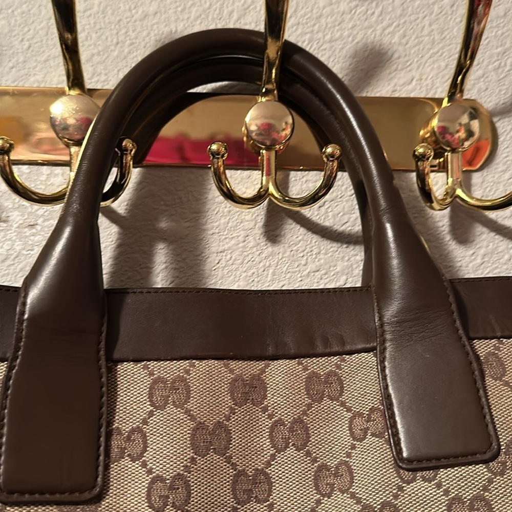 TODAY SALE ONLY - Gucci EUC Monogrammed Shopper Tote Bag - Picture 6 of 11